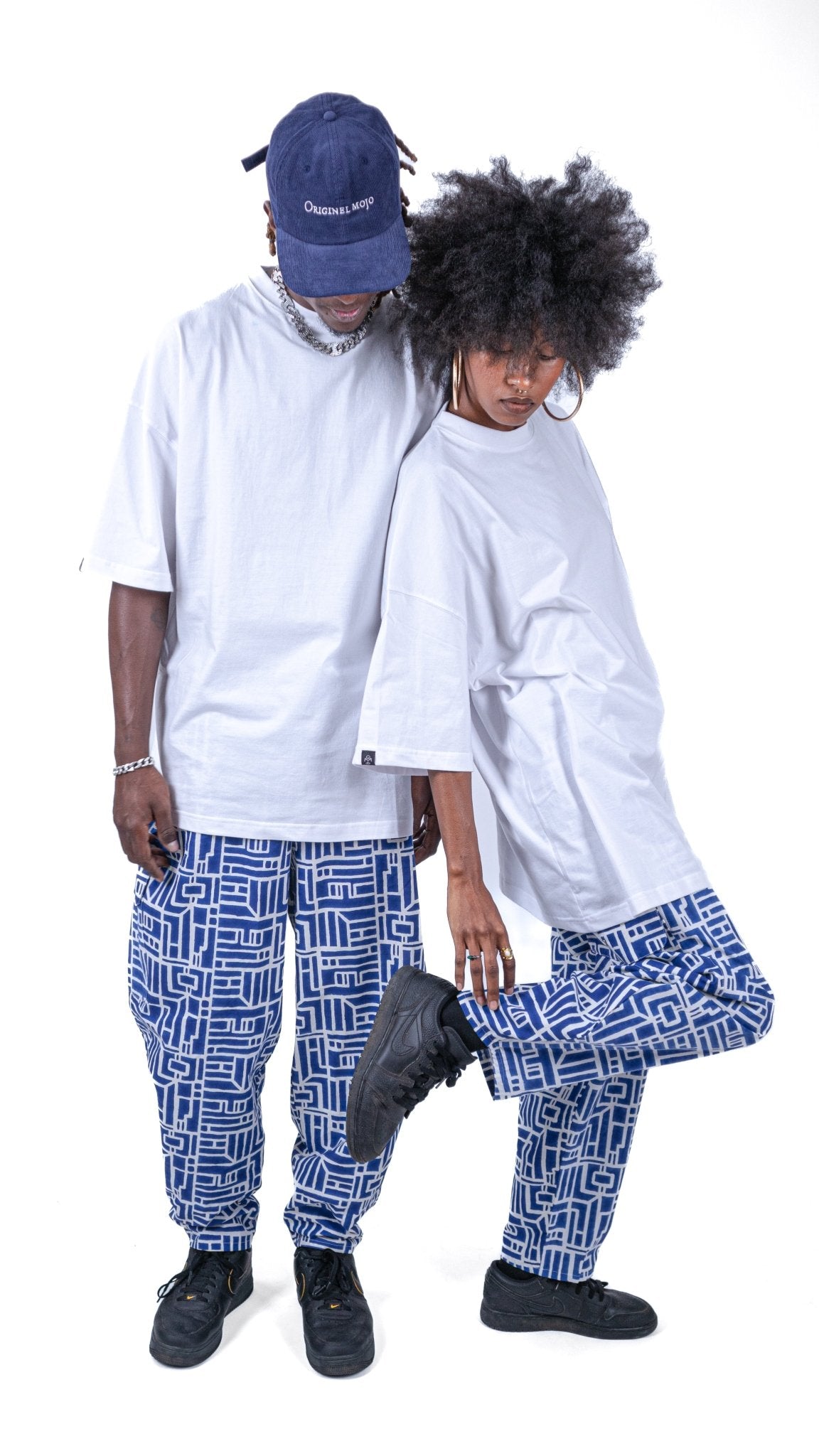 Pantalon SANKOFA azur
