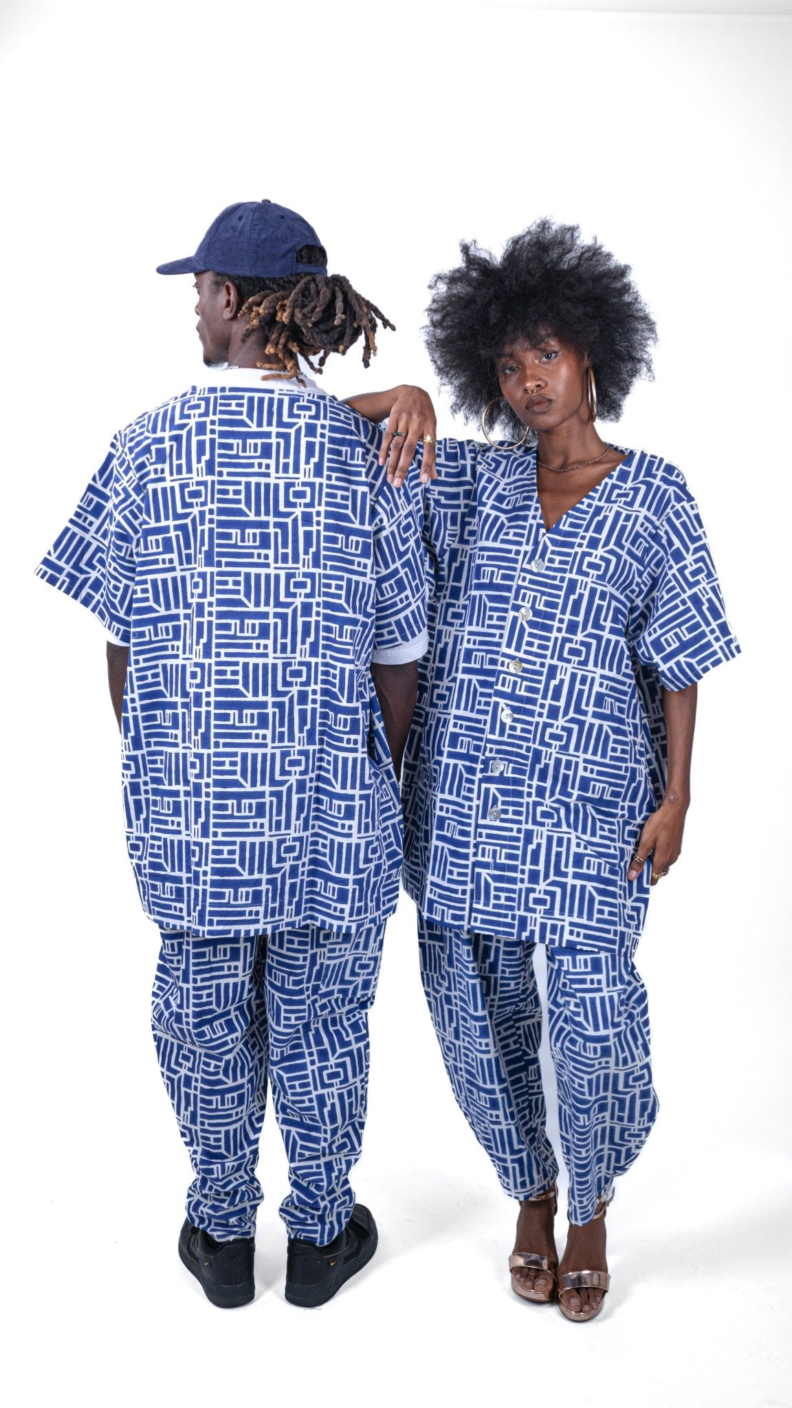 Pantalon SANKOFA azur