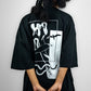 Tee-Shirt oversize noir by Pikio