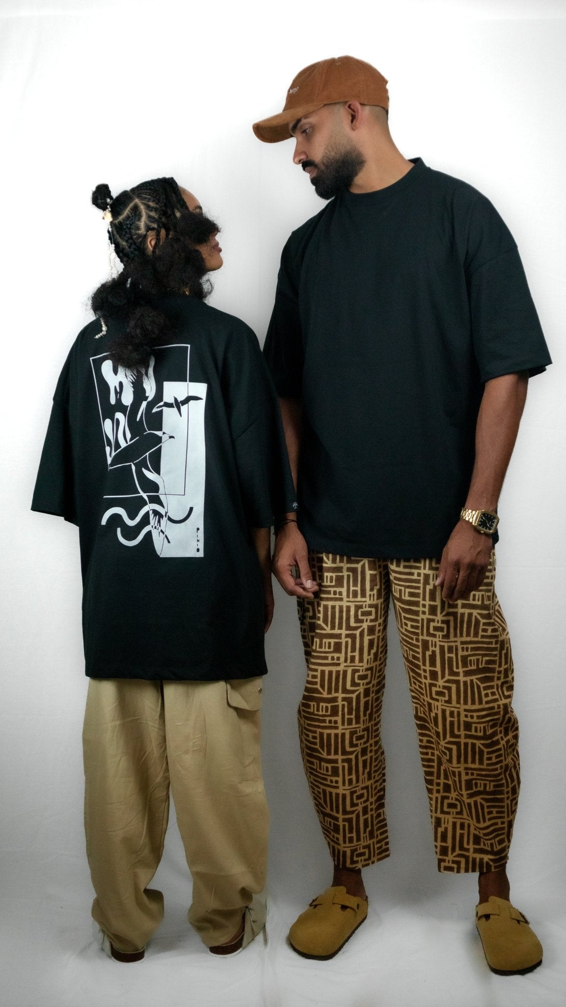 Tee-Shirt oversize noir by Pikio